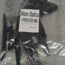 Atom Optics Marine Dock Cleats, 4-8 inch Black Nylon Boat Rope Cleats with Mounting Hardware, Pack of 4