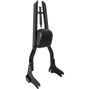 Detachable 29" Height Sissy Bar Passenger Backrest Rear Pad Compatible for Harley Touring 97-08 Road King Street Glide Road Glide Electra Glide Equipped with Required Docking Kits Black