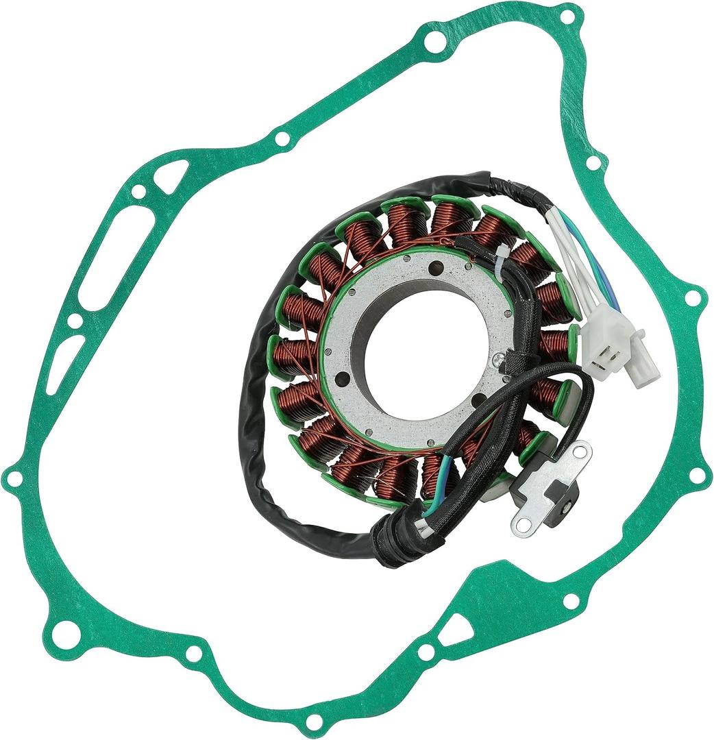 Caltric Stator and Gasket Compatible with Yamaha XVS11 XVS1100 V-Star 1100 / Classic/Custom/Silverado 2000-2009