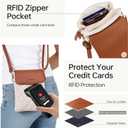 RFID Small Crossbody Purses for Women Quilted Cell Phone Purse with RFID Blocking Credit Card Slots