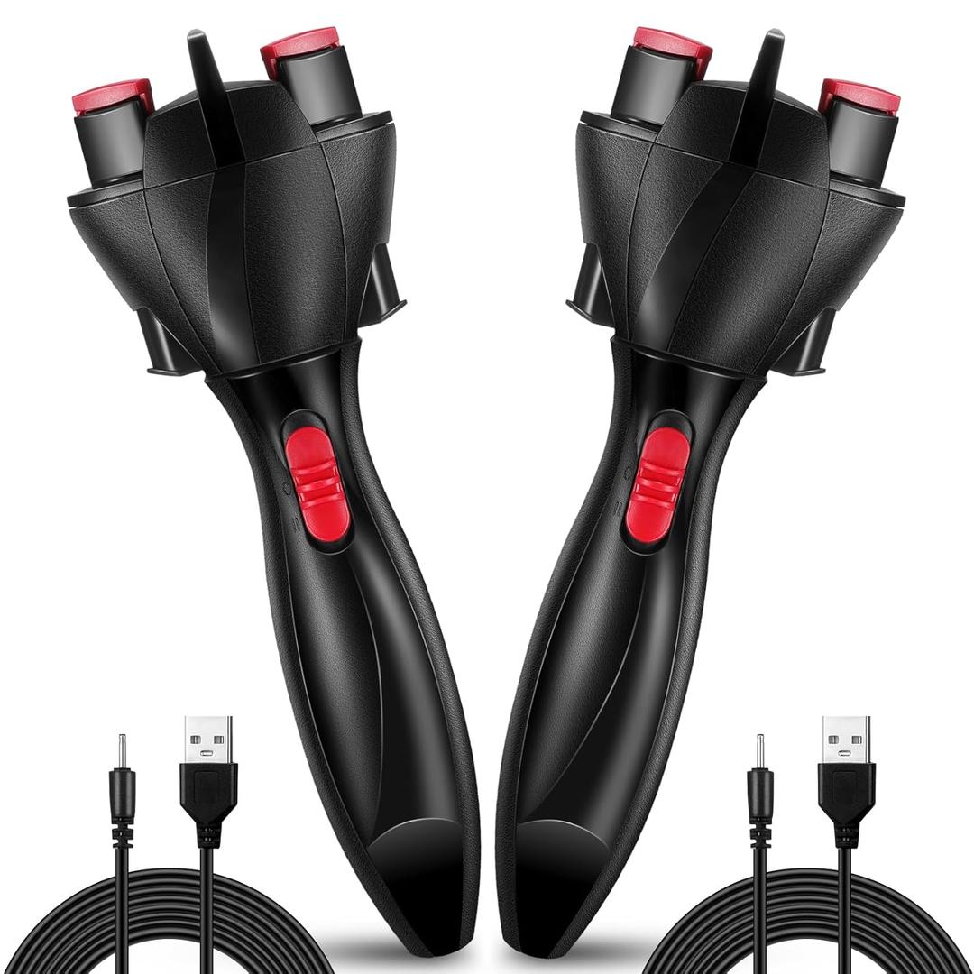 2 Pcs Automatic Hair Braider Electric Machine DIY Styling Hair Braiding Twister Tools French Dreadlock Machine for Women Tangling(USB Model)