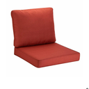 Outdoor Chair Cushion Tufted Pillow, Deep Seat Outdoor Cushion Set 24 X 25 Seat Cushions for Outdoor Furniture
