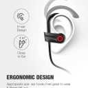 Otium Bluetooth Earbuds Wireless Headphones Bluetooth Headphones, Sports Earbuds, IPX7 Waterproof Stereo Earphones for Gym Running 15 Hours Playtime Sound Isolation Headsets,Black
