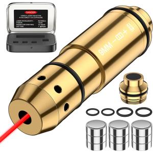 9mm Laser Training Cartridge Dry Fire Laser Training System for Dry Fire Practice and Shooting Training with 3 Set Batteries