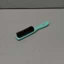 Slick Back Hair Brush, Professional Edge Control Brush, Middle Softness Boar Bristle Wooden Handle Hairbrush Smoothing Frizz & Flyaways, Natural Wood Comb for Thin and Fine Hair (Green)