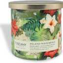 Tuscany Candle Island Waterfall: Bergamot & Lily Scented Summer Candle, 14 oz