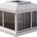 Mayne Solar Light Cap - 6.4in L x 6.4in W x 4.3in H - White - Includes Rechargeable AA Battery - PVC Solar Cap (LZM-625-W)