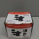 Air Pump Air Mattress Pump for Inflatables Blow up Pool Raft Bed Boat Toy, Quick-Fill, for Outdoor Camping, Inflatable Cushions, Electric Air Mattress Beds, Boats, Swimming (Black)