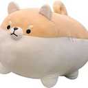Auspicious Shiba Inu Stuffed Animal Plush - 15.7'' Cute Dog Pillow and Toy, Soft Anime Kawaii Gifts for Boys and Girls