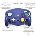Inventii Game Cube Controller,NGC 2.4G Wireless Classic Controller for Wii Game Cube, With Receiver Adapter (Blue and Orange)