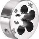 uxcell 9/16-12 UNC Round Die, Machine Thread Right Hand Threading Die, Alloy Tool Steel Screw Thread Cutting Die
