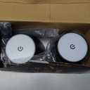 2 Pack Rechargeable Table Lamp - Cordless LED Lamp with 6000mAh Battery Operated LED Desk Lamp, Portable Table Light Outdoor for Dinner Patio Restaurant Bar Bedroom Coffee Shop Night Light (Black)