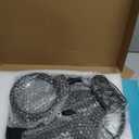 30X 10X Large Floor Magnifying Glass with Light and Stand,72 LED Flexible Gooseneck Floor Magnifying Lamp,2 in 1 Lighted Magnifiers for Close Work, Sewing,Crafts,HobbiesBlack