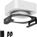 Dock Stand Compatible with Mac mini M4 & M4 Pro 2024, Anti-Slip Metal Desktop Stand Mount for Mac mini M4 and M4 Pro with Pen Holder and Cable Ties, Improved Cooling