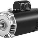 UST1202 Pool Pump Motor 2 HP Compatible with Hayward Super, Super II, Max Flow, Northstar, Jacuzzi Magnum, Pentair Pinnacle Pumps, Fit for A. O. Smith Round Flange Swimming Pool Pump Motor 56J Frame