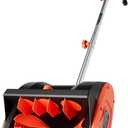 VOLTASK 12-Inch Corded Snow Blower, 10 Amp Electric Snow Blower with Directional Plate