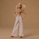 Barbie Basics Model Collector Fashion Doll 06 with Blonde Hair, Shimmery Golden Skirt & Halter, Universal-fit Fashions, Posable Body
