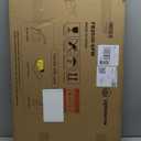 Lightomorrow Bulletin Board 30 x 20 inches, Oatmeal White Pin Board Vision Board, Golden Aluminum Framed Fabric Cork Board with 10 Push Pins