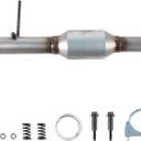 Rear Catalytic Converter Compatible with 2004-2007 Toyota Highlander 3.3L, 2004-2006 Lexus RX330 3.3L V6 Catalytic Convertor | stainless steel shell, EPA compliant, eliminates P0420 code, full mounting hardware included, bolt-on installation