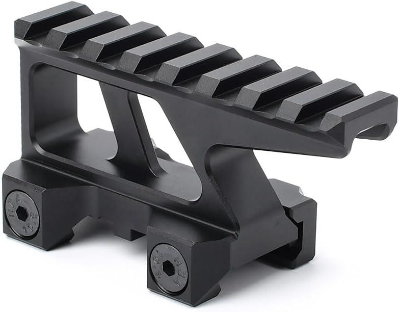 8 Slots Picatinny Riser Mount,1.76" HighPicatinny/Walker Rail Riser with a Height Increase of 1.5 Inches for Red Dots, Scopes, Optics, Flashlight