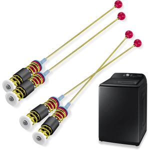 2025 Upgraded Suspension Rod Fit for Samsung Washer WA50R5200AW US, WA50r5400AW US, WA45t3200AW A4, WA45n3050aw A4, WA45T3400AV A4, WA50R5400AV/US, WA50R5200AW/US (4 Pcs - 26.4 inch