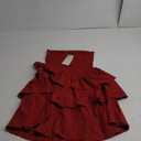 BTFBM Summer Dresses for Women Beach Dresses Strapless Boho Sundress Solid Color Tube Mini Dresses Party Dresses S