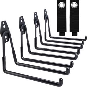 QUELIEN Large Garage Hooks, Heavy-Duty 7.5 in Cord Organizer for Garage Organization, Storage, and Hose Holder Space-Saving and Durable Design for Home, Garage, and Workshop Use