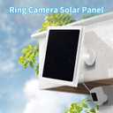Solar Panel Charger for Ring Camera, Compatible with Stick Up Camera Battery, Ring Spotlight Plus/Pro, Stick up Pro, Waterproof 6w5v (White-2Pack)