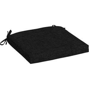 Arden Indoor/Outdoor Seat Or Rocking Chair Cushion, 19 x 18, Water Repellent, Rain Proof, Fade Resistant Cushion for Rocking Or Dining Chairs Black Leala
