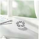 HANABASS Vintage Chinese Yuan Bao Figurine 1.38 Inch Antique Silver Feng Shui Wealth Decoration Good Luck Ornament for Home Party Collectibles