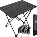 MSSOHKAN Camping Table Folding Portable Camp Side Table Aluminum Lightweight Carry Bag Beach Outdoor Hiking Picnics BBQ Cooking Dining Kitchen