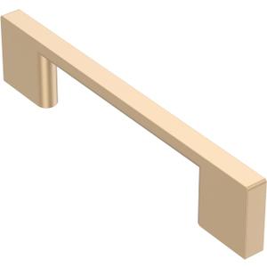 Alzassbg 10 Pack Champagne Copper Cabinet Pulls, 3-3/4 Inch(96mm) Hole Centers Rectangle Cabinet Handles Kitchen Pulls for Drawers and Cabinets AL3051SCG