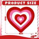 3 x 50 Pcs Valentine's Day Paper Plates Disposable Plates Red Pink Heart Shaped 8.6 x 9.3 Inch Decorative Tableware Dessert Plate for Wedding Anniversary Party Tableware Supplies