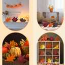 Qunclay 3 Pcs Fall Thanksgiving Decor Maple Leaves Wood Sign Autumn Leaves Wooden Table Centerpieces Fall Tiered Tray Decor Decorations for Thanksgiving Home Table Desk