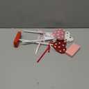 3 Pieces Valentine's Day Table Decorations Wooden Heart Set,Rustic Valentine's Day Tiered Tray Decor for Home Tables (Dot)