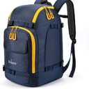 Unigear Ski Boot Bag, 50L Ski Boot Travel Backpack for Ski Helmet, Goggles, Gloves, Skis, Snowboard & Accessories (Blue)