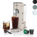 Ninja Pods & Grounds Single-Serve Coffee Maker, K-Cup Pod Compatible, 56-oz. Reservoir, 6-oz. Cup to 24-oz. Travel Mug Brew Sizes, Iced Coffee Maker, Stone, PB041ST