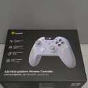 EasySMX X20 Wireless Gaming Controller with RGB Backlit, 2-Stage Hall Effect Stick, 1000Hz Polling Rate, 6-Axis Gyro on Multi-Platform, Mech Buttons- Compatible with PC/Switch/Steam/Android (white)