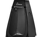 WolfWise Pop Up Privacy Shower Tent Portable Outdoor Sun Shelter Camp Toilet Changing Dressing Room (47.24"L x 47.24"W x 82.68"H, Black)