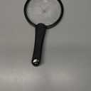 5.2 Inch Large Rechargeable Magnifier with Light, 30X 40X 60X Handheld Magnifying Glass with 49 Anti-Flicker LED Light, Third Gear Dimming Strongest Lighted Magnifier for Seniors Reading Coins