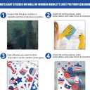 2 x Veterans Day Stickers for Windows 6 Sheets Removable USA Eagle Home Kitchen Decor