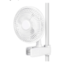 Simple Deluxe Clip Fan, 6-Inch Grow Tent Fan, Monkey Fan, Adjustable 90 Angles, 15W, 2-Speeds Control, 1 Pack (White)