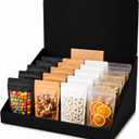Geetery 10 Pack Black Cardboard Storage Bins, 19 x 13 x 22.5 Inch Corrugated Cardboard Display Bins with Removable Header, Tabletop Organizer Boxes for Retail Shelves Office Organization Exhibition