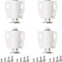 DonYoung Magnetic Touch Latch, 4 Pack Push Open Cabinet Door Latches and Catches, Push Release Opener Door Magnets, RV Drawer Closure for Wardrobe Cabinet Kitchen Cupboard Closet Door