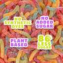 SmartSweets Gummy Worms, Gluten Free Gummies, Healthy Snacks for Adults & Kids, Fun Chewy Candy, Low Calorie, Low Sugar, Fruit Flavored Snack, No Artificial Sweeteners, 150g Bag, Share Size (EXP 11/17/26)