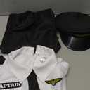 Kids Pilot Costume for Boys Airline Captain Pilot Uniform for Boys’ Career Day Dress Up Airline Costume Gifts, Large