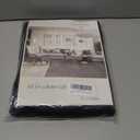 DONREN Balloon Shades Blackout Tie Up Curtain Valance - Adjustable Thermal Insulated Kitchen Window Curtain (Black 34 W x 63 inches Long,1 Panel)