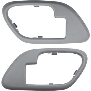 Interior Door Handle Trim Bezel for 1995-2000 Silverado Tahoe K1500 K2500 K3500 Suburban GMC Yukon Pickup Truck, Left Driver & Right Passenger Side Replace 15708080 15708079, Gray