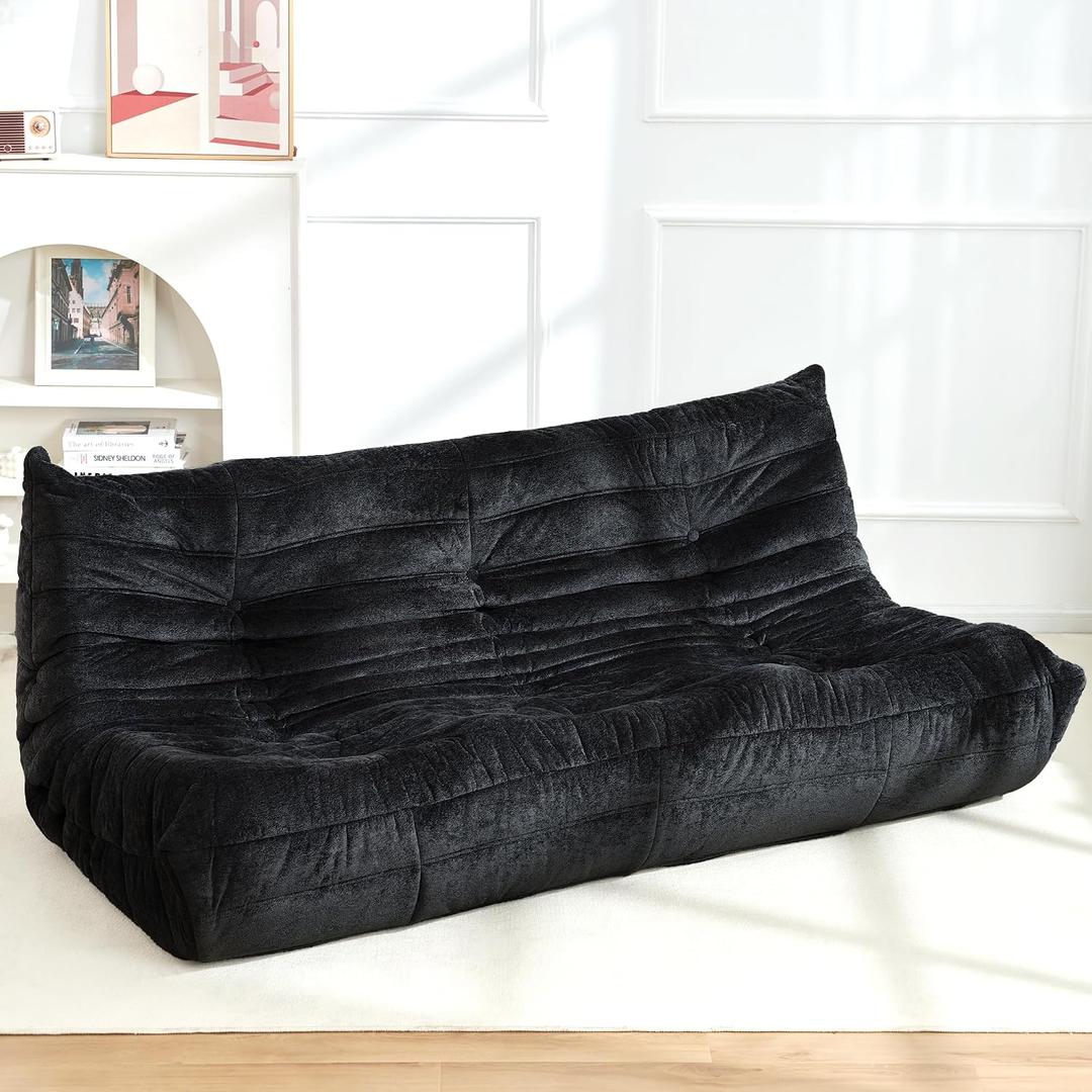 Homguava Bean Bag Sofa, Bean Bag Chair for Adults, Memory Foam Togo Sofa, XX-Large