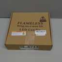 Flameless LED Candles with Timer 5 Pc Flickering Flameless Candles for Romantic Ambiance and Home Decoration Stable Acrylic Shell,with Embedded Star String，Battery Operated Candles（Red）